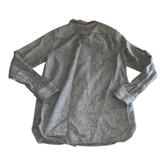 Janie and Jack Charcoal Flannel Button Down Shirt - Picture 3 of 3